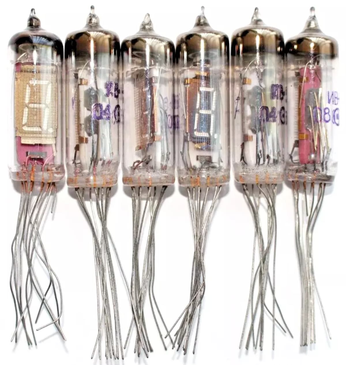 6x New IV-6 VFD Tube Digit Display Nixie Clock Luminescent Indicators / Tested - Image 2