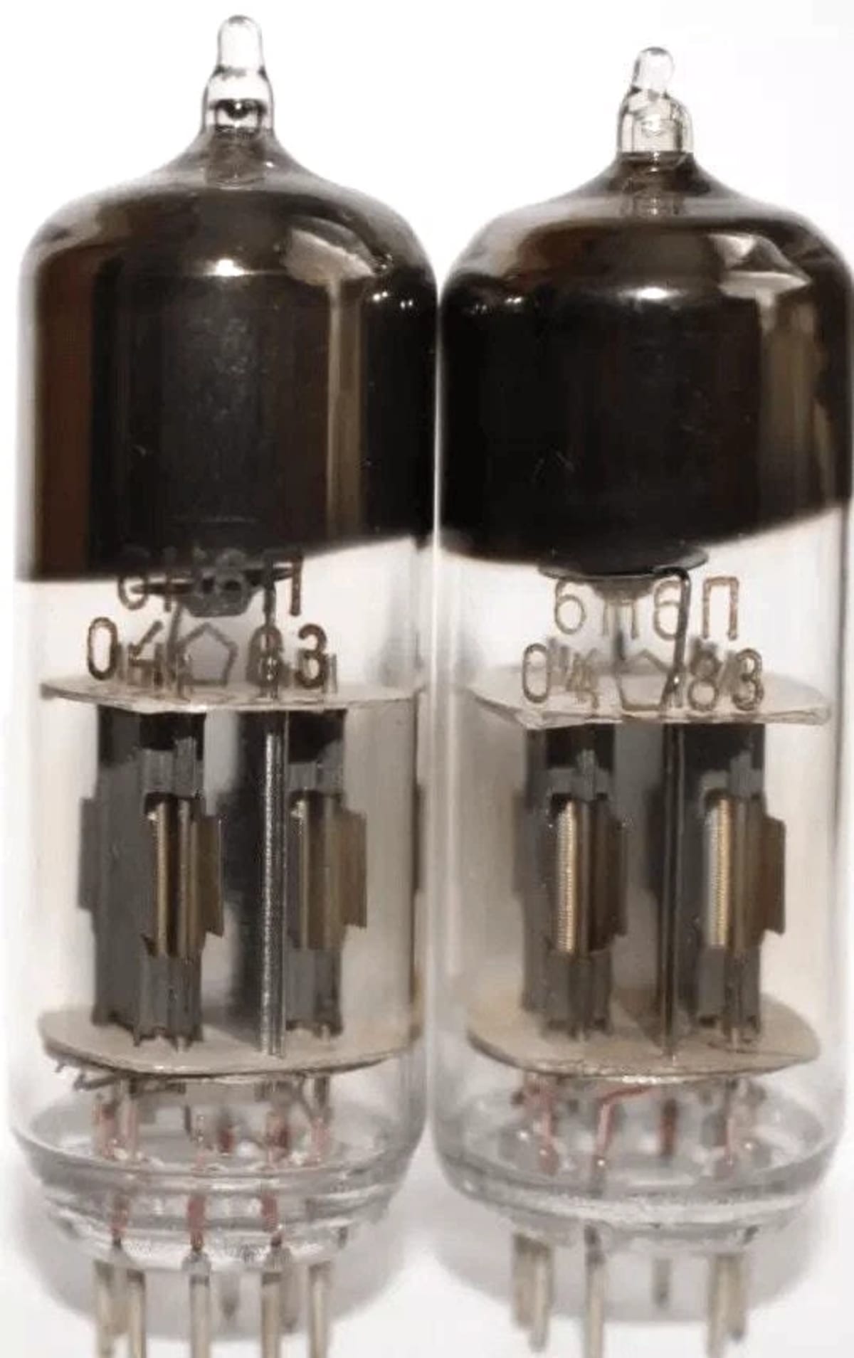 2x New 6N6P 6Н6П Matched Pair Same Date NOS Double Triode Nevz ~ECC99 ~E182CC - Image 3