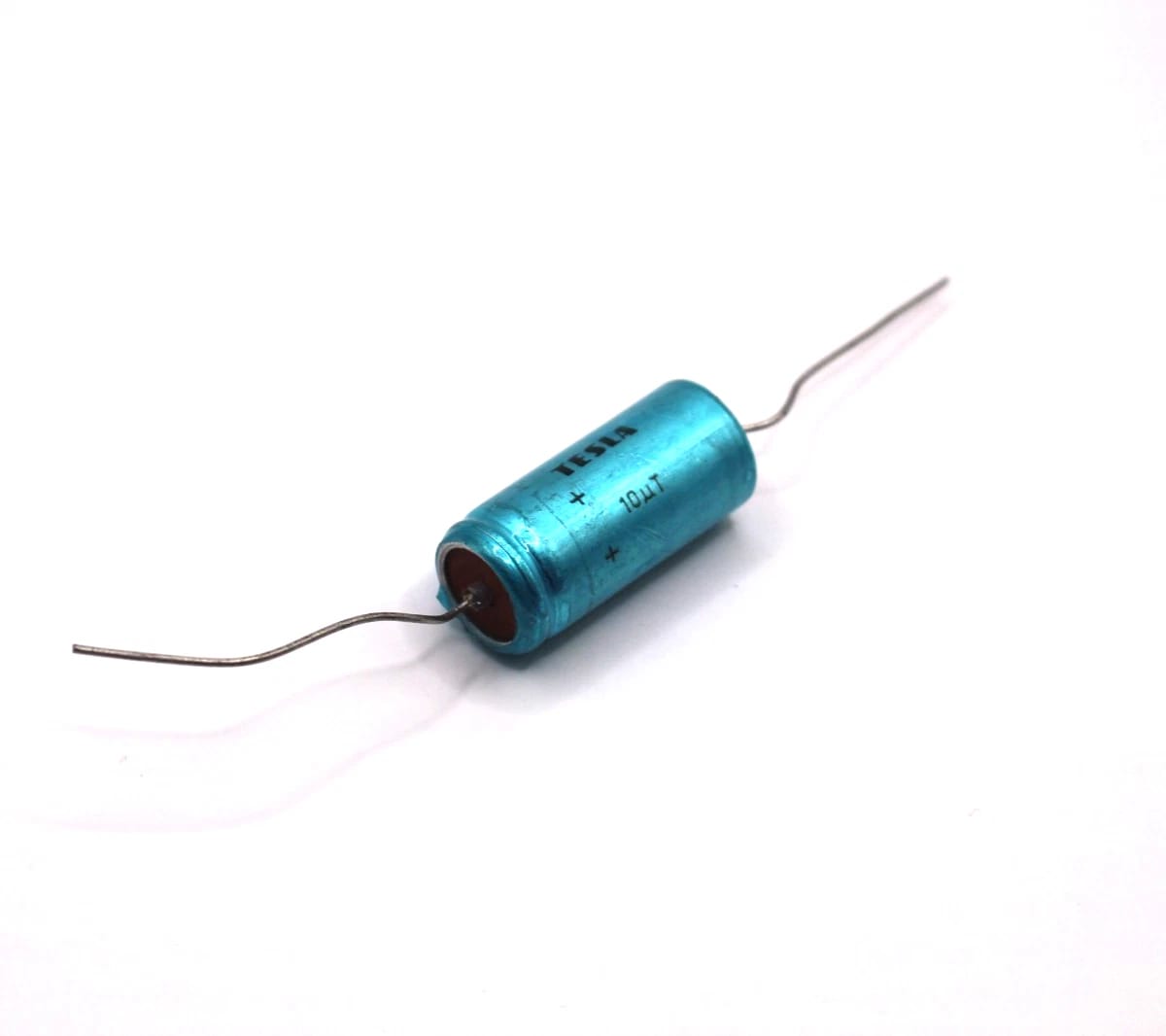 2x NOS Tesla TE 999 10uF 450V Electrolytic Capacitors TE999 / 2pcs in one lot - Image 4