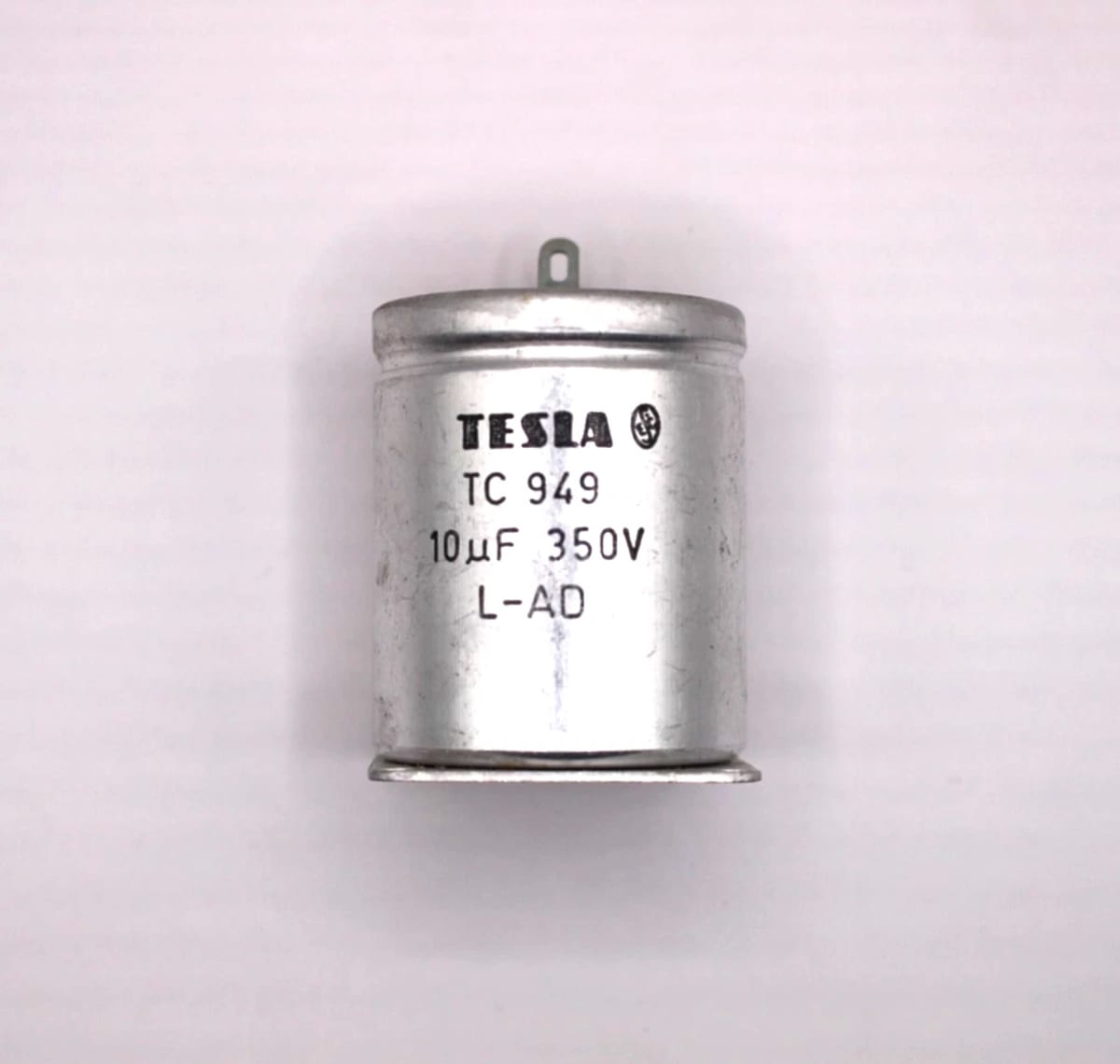 1x NOS Tesla TС 949 L-AD 10uF 350V Electrolytic Capacitors TС949 1pc in one lot