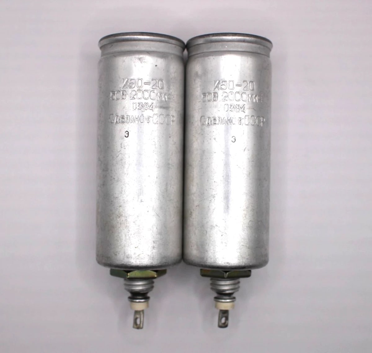 2x NOS K50-20 2000uF 50V Electrolytic Capacitors 2000 uF 50 V / 2pcs in one lot - Image 2