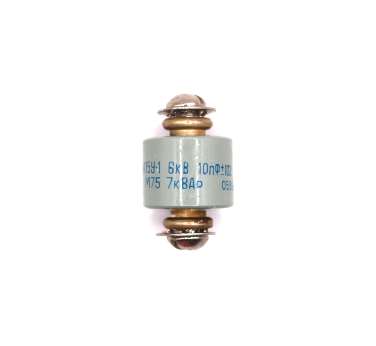 4x NOS K15U-1 K15Y-1 Doorknob Capacitors 10pF 6kV 7kVAR High Voltage Ceramic - Image 3