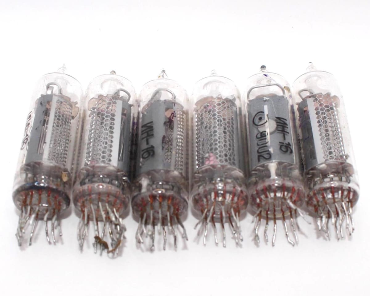 6x IN-16 ИН-16 Nixie Tubes for Clock / Used / Tested / 100% Working 6pcs in lot - Image 5