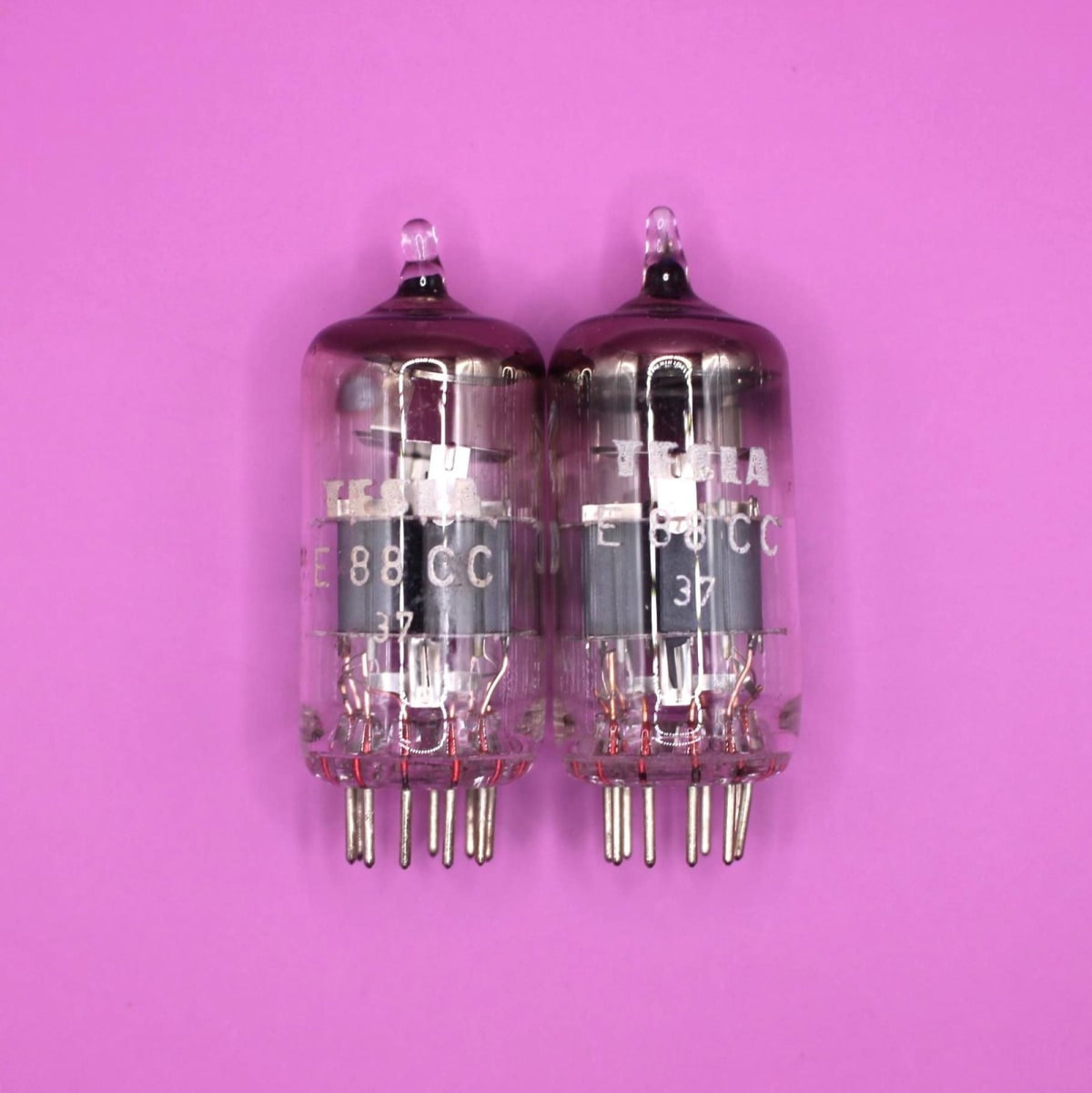 Matched Pair Tesla E88CC Tested NOS Double Triodes 6922 CCa CV2492 9622 GL-6307