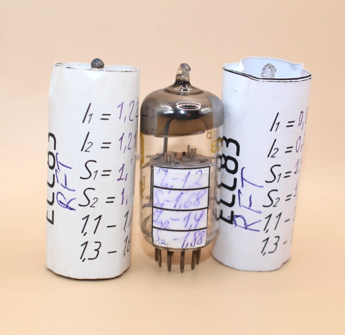 1x ECC83 RFT / Tested / NOS / Double Triode = 12AX7 ECC803S 7025 - Image 2