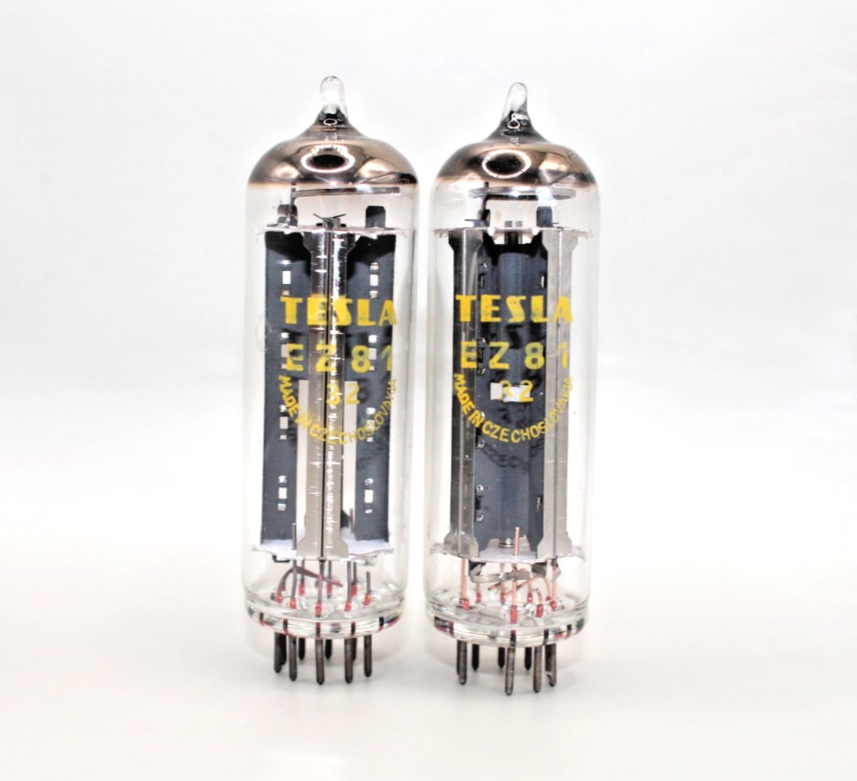 2x EZ81 TESLA Tube NOS MATCHED PAIR  CV5072 U709 UU12 Two tubes in one lot