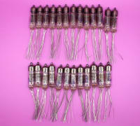25x 6N16B-V 6Н16Б-В = 6021 ~ 6SN7 Double Triode Tubes / MELZ / Gold Grid / NEW - Image 1