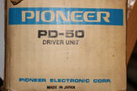 2x New Pioneer PD-50 Driver Units Made in Japan / NOS NIB / Original Box - Image 5