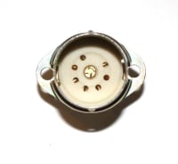 8X New PLK7-E55 ПЛК7-Э55 Ceramic Sockets for 7 pin tubes 50mm Alluminium shield - Image 4