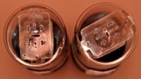 2x 6N9S ( 6Н9С ) = 6SL7 = 1579 MELZ Metal Base Matched Pair Tested Rare Triodes - Image 3