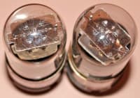 2x 6N9S ( 6Н9С ) = 6SL7 = 1579 MELZ Metal Base Matched Pair Tested Rare Triodes - Image 11