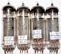 4X 6P14P Reflector USSR 6BQ5 = EL84 Matched Quad / Slightly Used / Gray Markings - Image 3