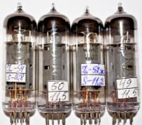 4X 6P14P Reflector USSR 6BQ5 = EL84 Matched Quad / Slightly Used / Gray Markings - Image 4