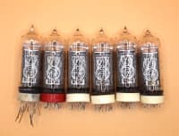 6x IN-14 ИН-14 Nixie Tubes for clock with Spacers /Used / Tested / 100% working - Image 1