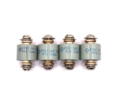 4x NOS K15U-1 K15Y-1 Doorknob Capacitors 10pF 6kV 7kVAR High Voltage Ceramic