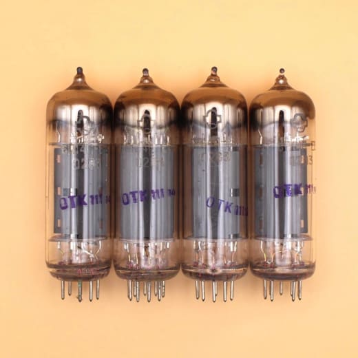 4x NOS 6P14P-EV 6BQ5 EL84M Reflector Same Date Tested Matched Quad Pentode - Image 4