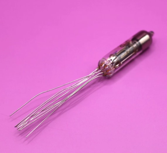 25x 6N16B-V 6Н16Б-В = 6021 ~ 6SN7 Double Triode Tubes / Gold Grid / NEW - Image 2