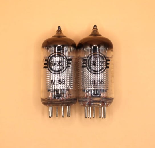 2x New 6J32P EF86 6267 6Ж32П Matched Pair USSR Pentode Tubes Svetlana Tested NOS