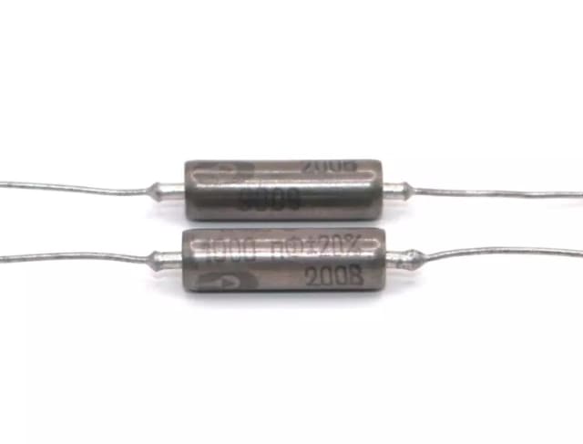 2x K40Y-9 K40U-9 1000pF 200V Audio Capacitors Paper in Oil PIO / 2 pcs in lot