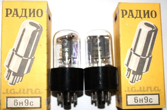 4x 6N9S=6SL7=1579 Double Triode NOS OTK / Same Date / Original boxes / Vintage