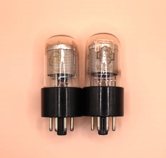 2x 6S5S 6С5С 6C5 / 6C5GT / 6C5P Matched Pair Triodes Reflector Tested