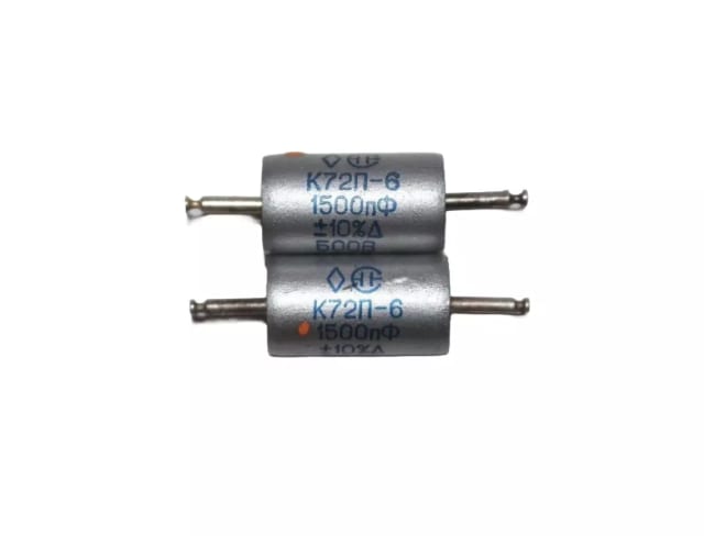 8х K72P-6 1500pF 500V Fluoropolymer Foil sealed insulated capacitors / Matched - Image 2