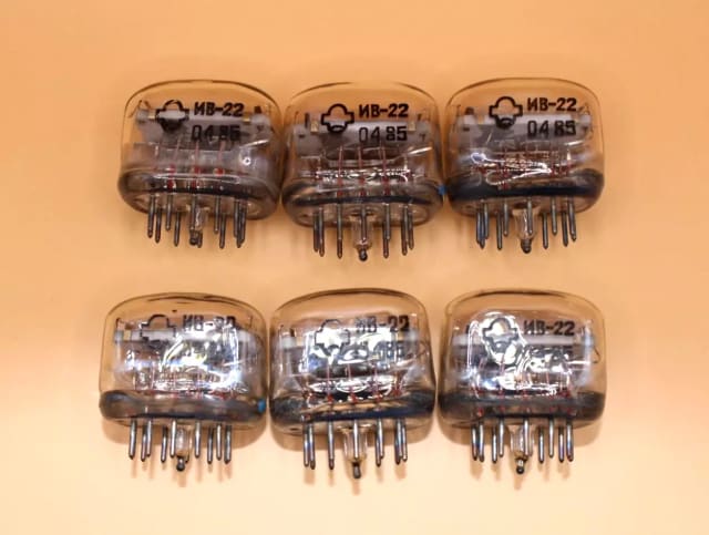 6x IV-22 Soviet Indicator VFD Tubes for Clock / NEW / Tested / 100% working - Image 4