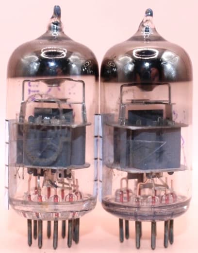 2x New 6N23P =E88CC Reflector Getter on the Wire Matched Pair Years 65 66 Rare - Image 3