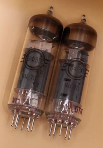 2x 6F3P / 6Ф3П ~6BM8 ~ECL82 Triode-Pentode Tube / Matched Pair / NOS / Same Date - Image 4