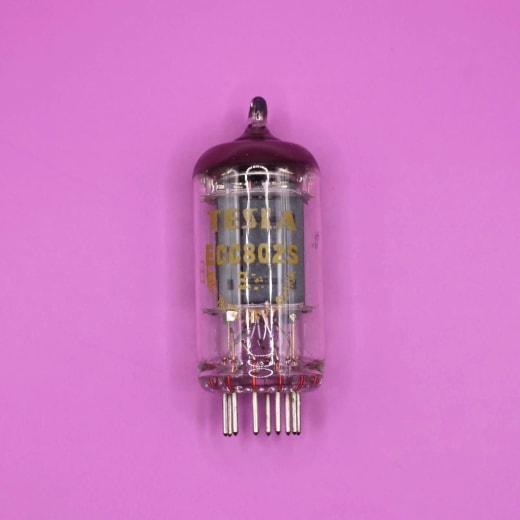 2x Tesla ECC802S Matched Pair Tested NOS Double Triode = 12AU7 , E82CC , ECC82 - Image 8