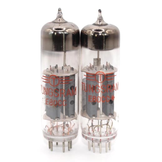 2x E80CC = 6085 Double triode / Tungsram / Matched Pair