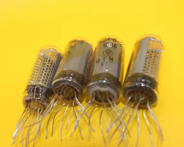 4x IN-8-2 ИН-8-2 Soviet Nixie Tubes for Clock Used Tested / 100% working / 4pcs - Image 5