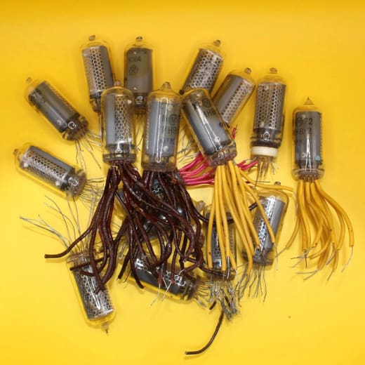4x IN-8-2 ИН-8-2 Soviet Nixie Tubes for Clock Used Tested / 100% working / 4pcs - Image 6