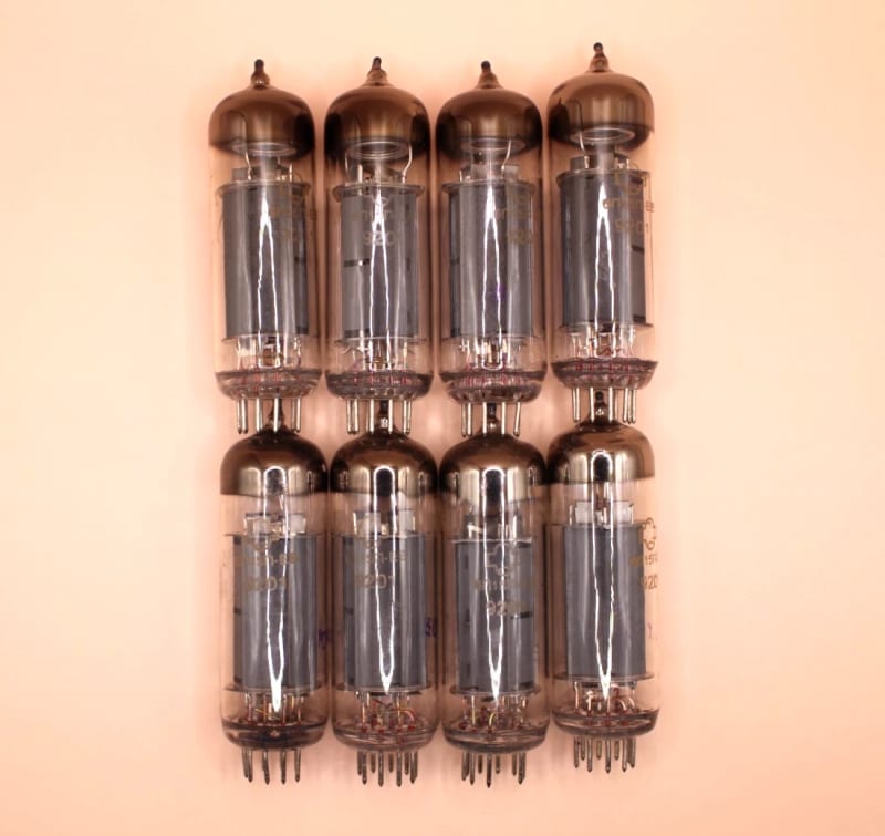 8x New 6P15P-EV Same Date NOS Output Pentode Reflector ~EL83 SV-83