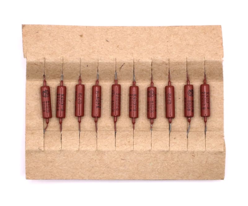 10x K40Y-9 K40U-9 2200pF 200V Audio Capacitors Paper in Oil PIO / NOS / Tested - Image 4