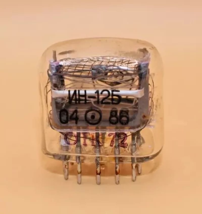 1x IN-12A or IN-12B ИН-12 Soviet Nixie Tubes for Clock / USED / Tested - Image 3