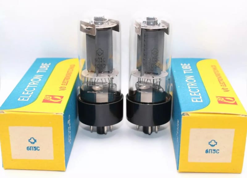 2x 6P3S / 6L6 / EL39 / 6CN5 / 5881 NOS / Matched Pair / Reflector / Same Date