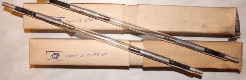 2x NOS INP3-7/80A Xenon Light Bulb Vintage Laser Pumping Flash Tube Tested 2pcs - Image 10