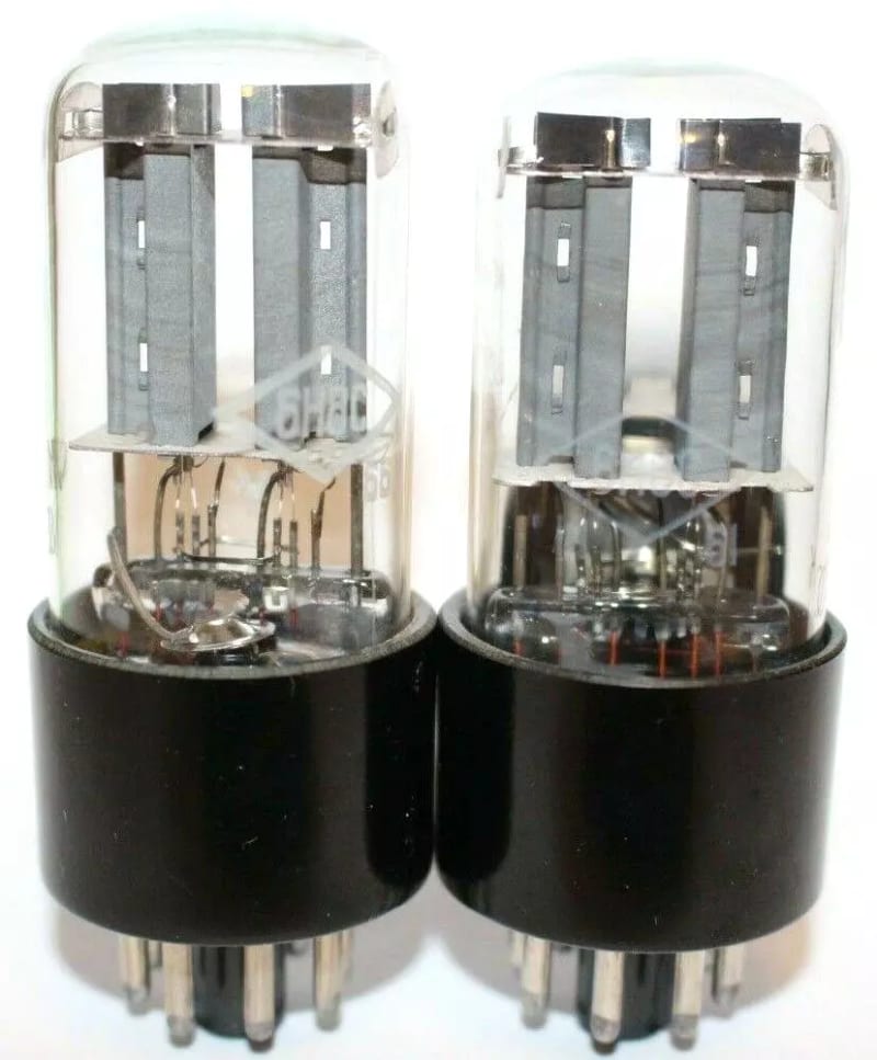 2x NOS 6N8S / 6SN7 / 1578 / ECC32 Tested / Matched pair / Foton / Valves / Röhre