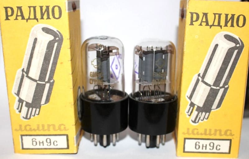 4x 6N9S=6SL7=1579 Double Triode NOS OTK / Same Date / Original boxes / Vintage - Image 2