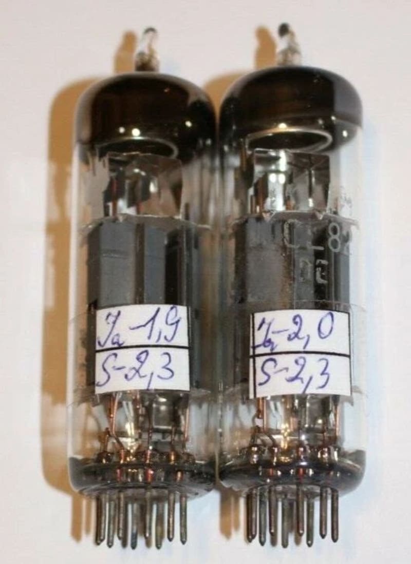 2x ECL82 / 6F3P / 6BM8 TELAM Triode-Pentode Tubes / Matched Pair / Used / Tested