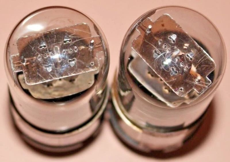 2x 6N9S ( 6Н9С ) = 6SL7 = 1579 MELZ Metal Base Matched Pair Tested Rare Triodes - Image 11