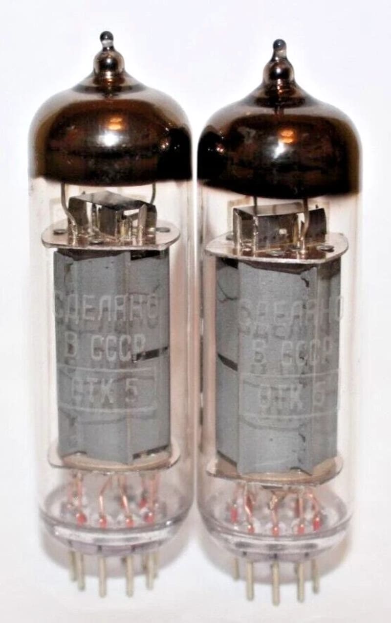 2x 6P15P-EV Tested Matched Pair NOS Output Pentode Reflector ~EL83 SV-83 - Image 2