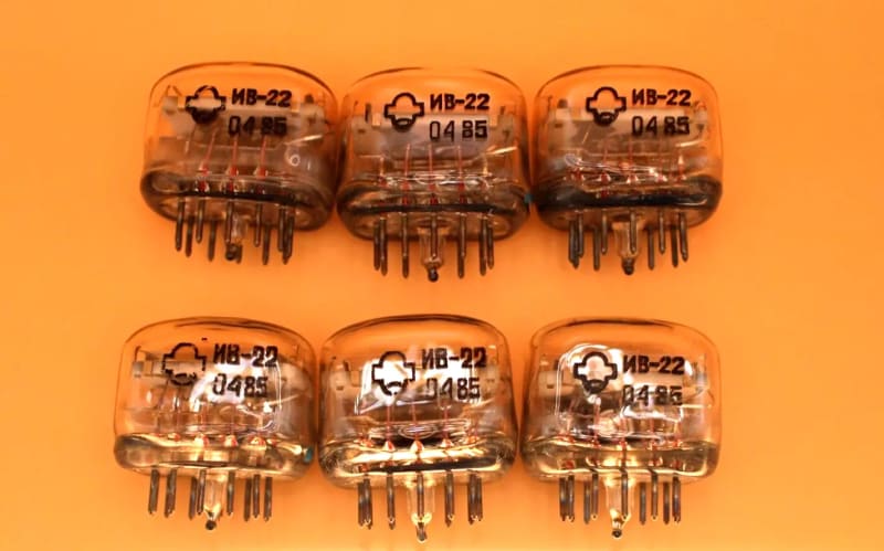 6x IV-22 Soviet Indicator VFD Tubes for Clock / NEW / Tested / 100% working - Image 3