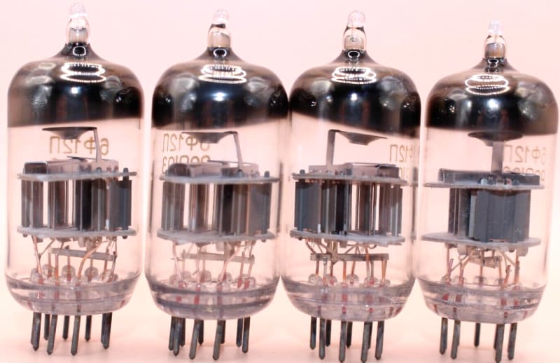 4x 6F12P (6Ф12П) ~ECF80 USSR Triode-Pentode Tubes / NOS / Same Date - Image 2