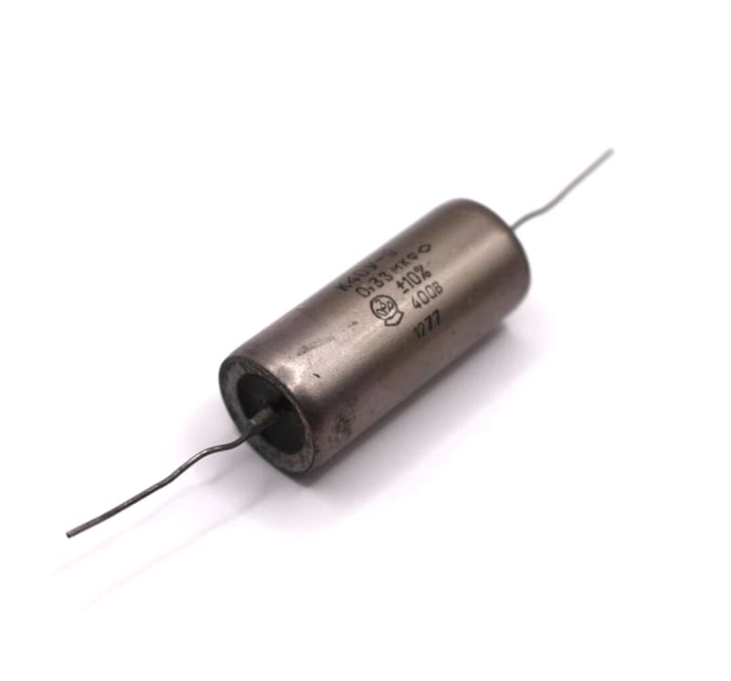 2x K40Y-9 K40U-9 0.33uF 400V Audio Capacitors Paper in Oil PIO / NOS / Tested - Image 2
