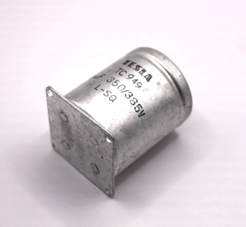 1x NOS Tesla TС 949 L-SQ 10uF 350/385V Electrolytic Capacitors TС949 - Image 3