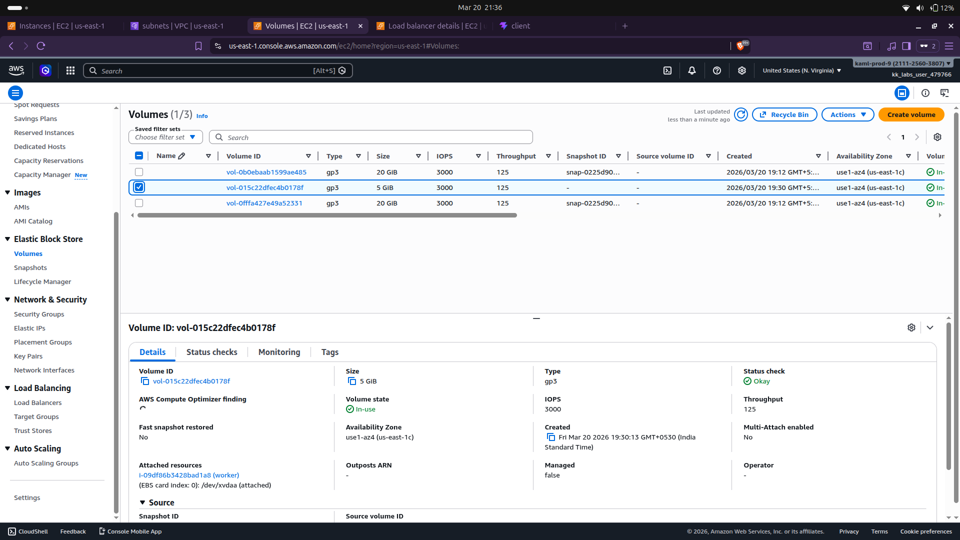 aws volume