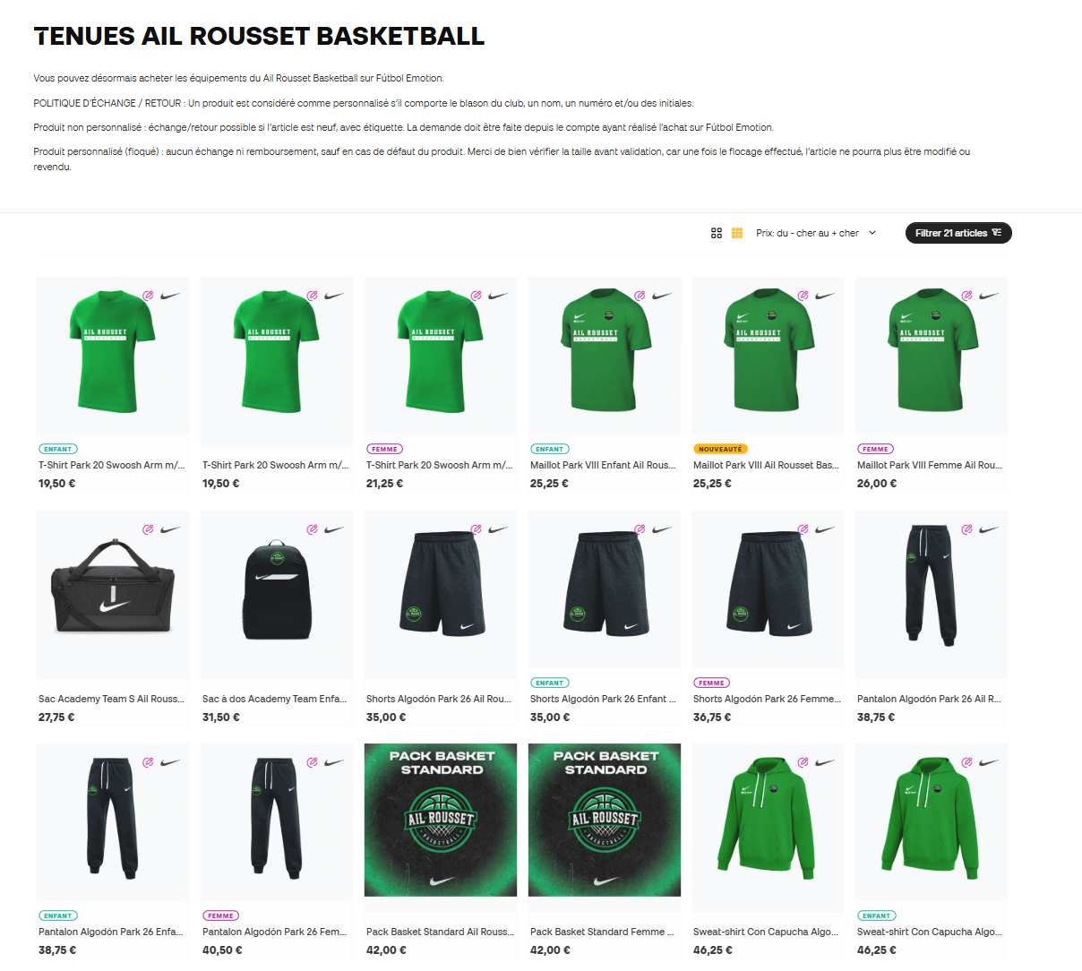 La Nouvelle Boutique du club est enfin la