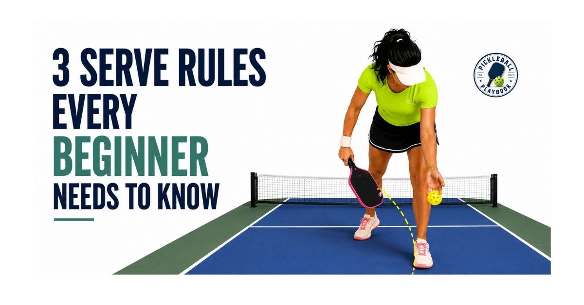 3 Serve Rules Every Pickleball Beginner Needs to Know